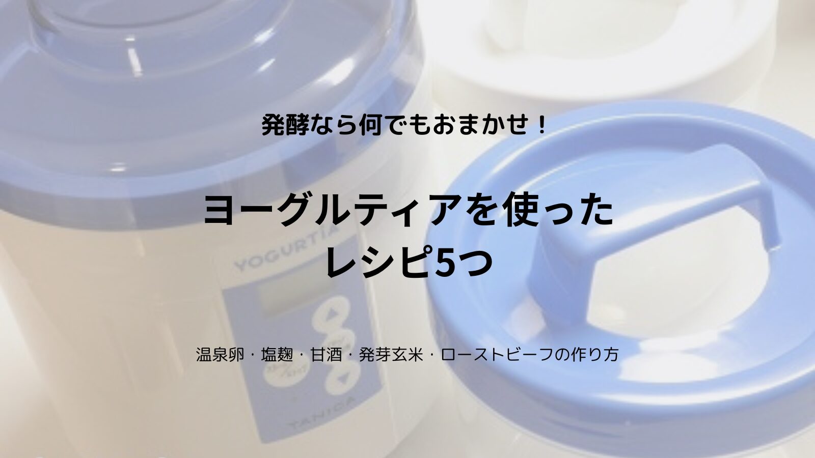【ヨーグルティア】ヨーグルトメーカーを使った簡単レシピ5つ