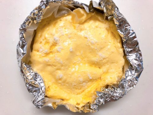 電子レンジで作るバスクチーズケーキレシピ